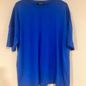 Blue T-Shirt or Beach Cover Up